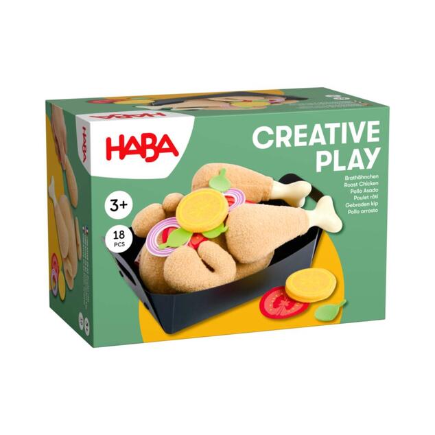 Haba Creative Play Pečené kura v pekáči na suchý zips