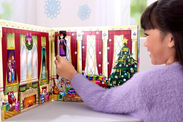 Mattel Disney La Reine des Neiges Calendrier de l'Avent avec petites poupées