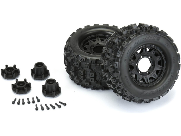Pro-Line koleso 2.8", pneu Badlands MX28, disk Raid H12 čierny (2)