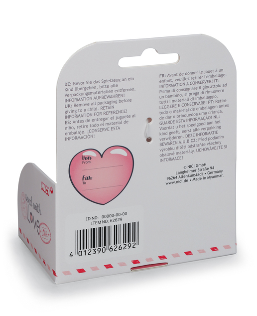 NICI farfalla di peluche Love in scatola regalo, 10 cm