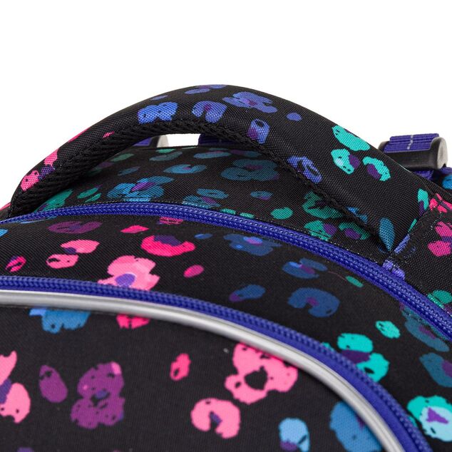Zaino scolastico con leopardo neon Topgal LORI 25074