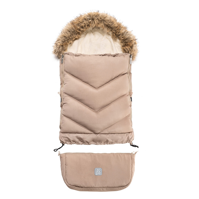 Sacco invernale Fluffy Combi, Beige Crema