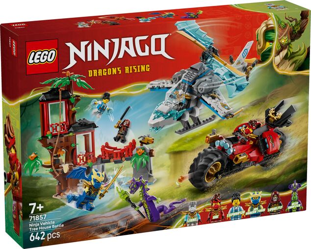 LEGO® NINJAGO 71857 Súboj nindža vozidiel a domček na strome