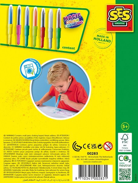 Fúkacie fixky – meniace sa farby