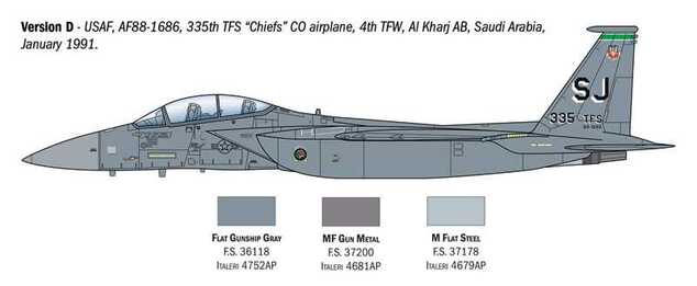 Model Kit letadlo 90166 - F-15E Strike Eagle (1:72)