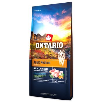 Krmivo Ontario Adult Medium Chicken &amp; Sweet Potatoes 12kg
