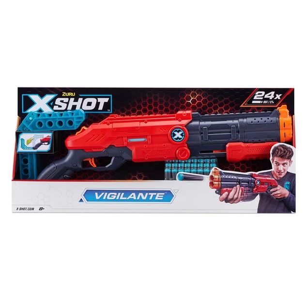 X-SHOT EXCEL Vigilante-Gewehr mit Doppellauf und 24 Patronen