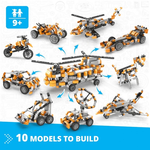 Engino INVENTOR MOTORIZED vrtuľník s 10 bonusovými modelmi