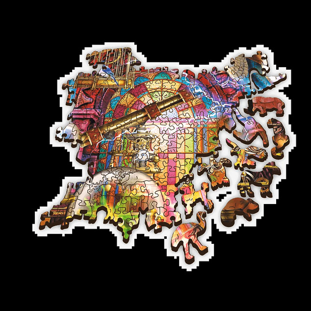 Trefl Holzpuzzle 1000 - Magische Kammer