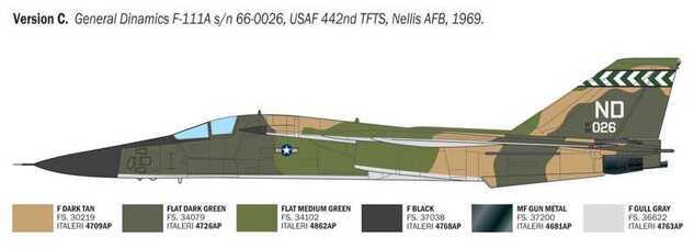 Maquette Avion 91232 - F-111 Aardvark (1:72)