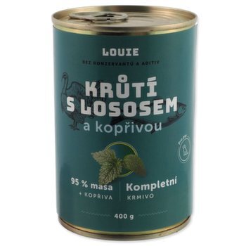 Konzerva LOUIE morčacie s lososom a žihlavou 400g