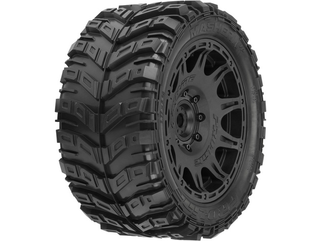 Pro-Line koleso 5.7", pneu Masher X HP Belted, disk Raid H24 čierny (2)