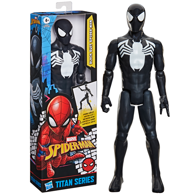 HASBRO - Spider-Man Titan Series - Figurină Spider-Man în costum negru