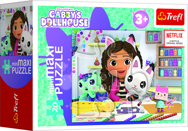 Trefl Puzzle miniMaxi 20 - Il colorato giorno di Gabby / Universal Gabby's Dollhouse
