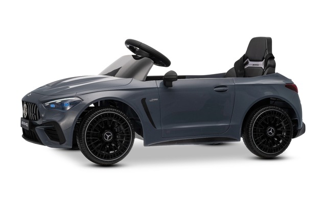 Elektrické autíčko Mercedes CLE 12V s pohonom zadných kolies, sivé, Jednomiestne, Lítiová