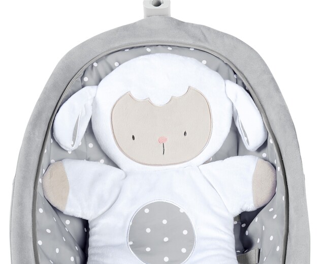 Altalena vibrante con melodia Cuddle Lamb 0m + fino a 18kg, 2019