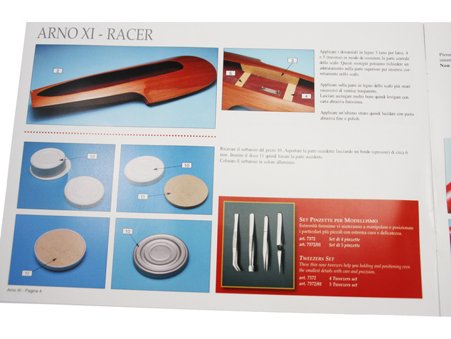 AMATI Arno XI Racer závodný čln 1960 1:8 kit