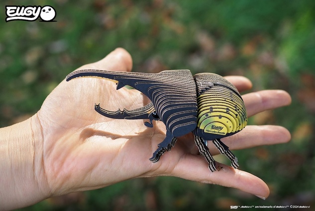 EUGY Hrošč herkules 3D kartonasta sestavljanka