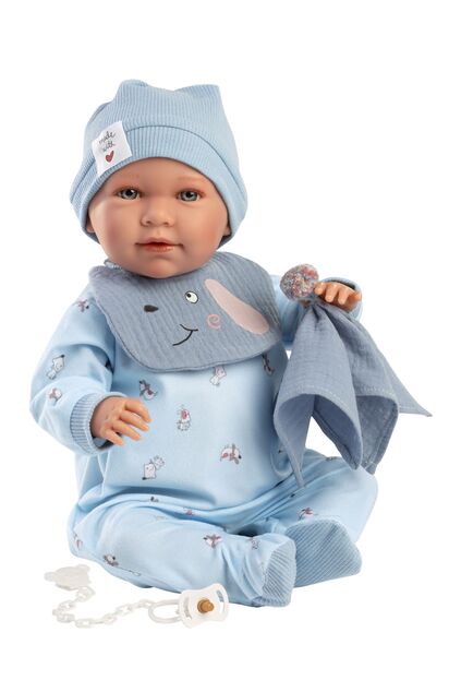 Llorens M741-20 oblečenie pre bábiku bábätko NEW BORN veľkosti 40–42 cm s doplnkami