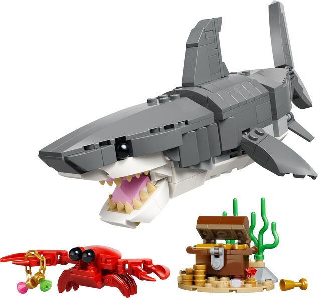 LEGO® Creator 3 v 1 31381 Divoký žralok a truhlica s pokladom