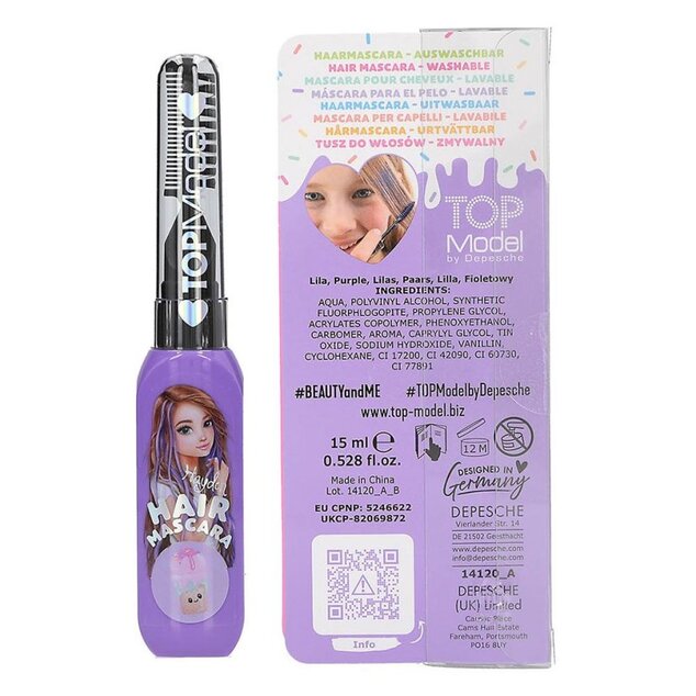 Top model Beauty &amp; Me Vijolična maskara za lase