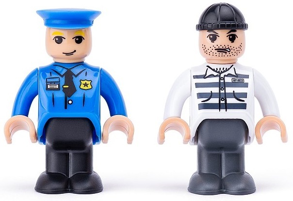 Woody Autíčka k dráhe - Polícia, 4ks