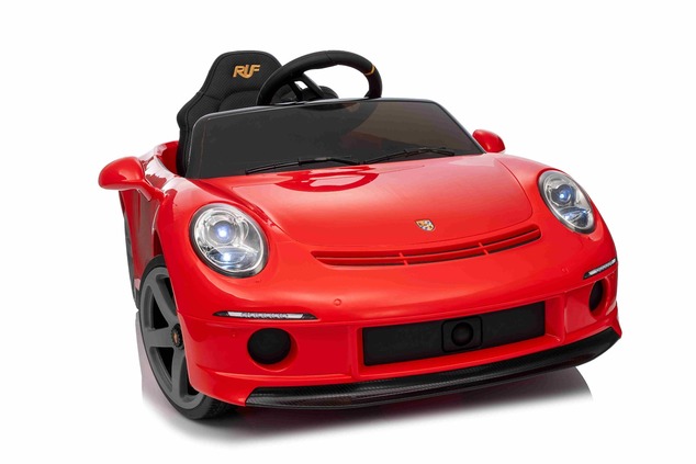 Elektrické autíčko RUF GT 12V, červené, Otváracie dvere, 2.4 GHz diaľkové ovládanie, LED s