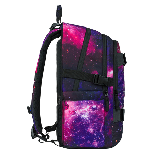 BAAGL SET 5 Skate Galaxy: Rucksack, Federmäppchen, Beutel, Gürteltasche, Laptop-Hülle