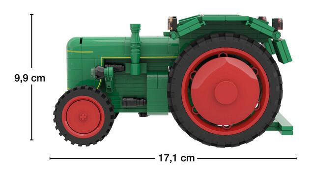 BRIXIES Plus 222.703 Fendt Dieselross F28 Classic Club Collection - historický traktor, 1: