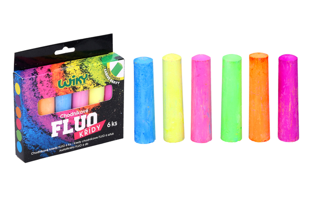 Chodníkové kriedy FLUO 6ks