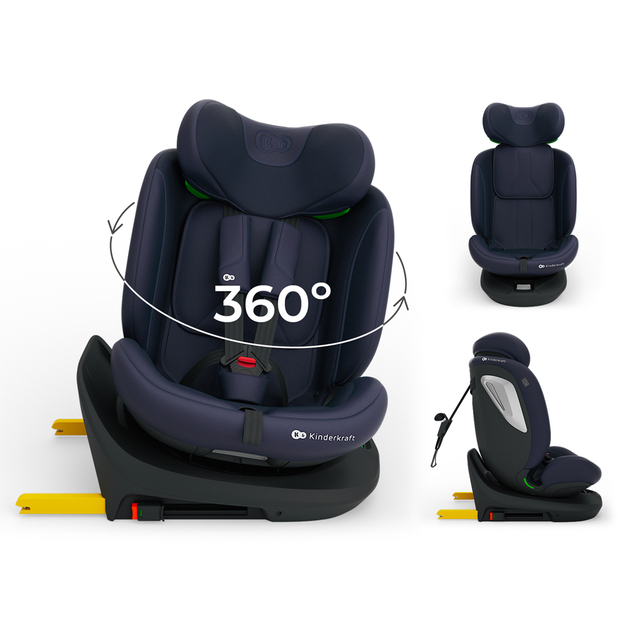 KINDERKRAFT Autosedačka i-Grow 2 Plus (40-150 cm) Navy