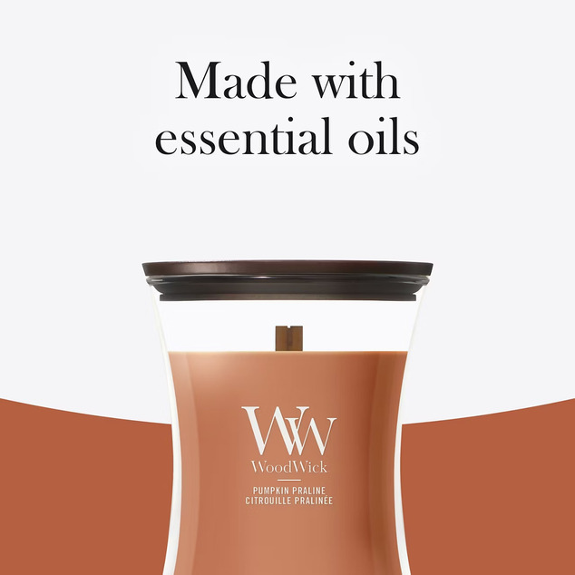 WW Kerze Mittel Kürbis Praline