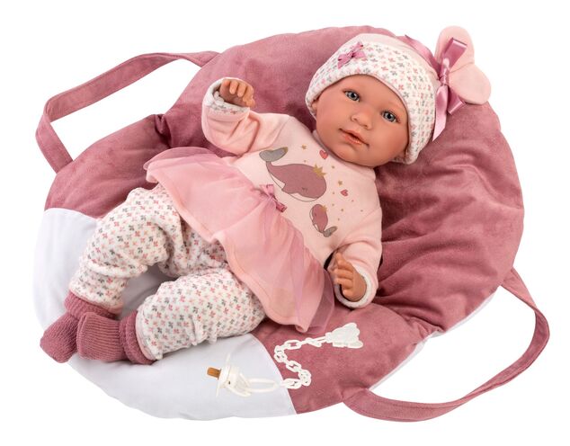 Llorens 74014 NEW BORN - realistická bábika bábätko so zvukmi a mäkkým látkovým telom - 42