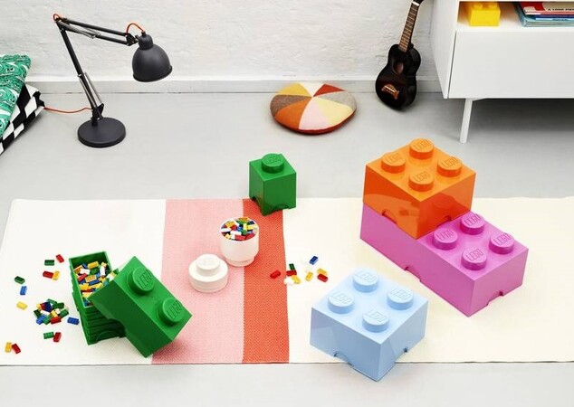 LEGO® úložný box 4 - oranžová 250 x 250 x 180 mm