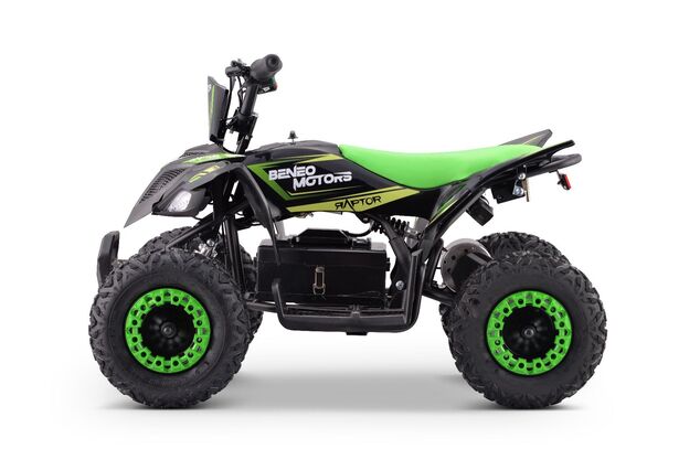 Elektrisches Kinder-Quad Beneo Motors Raptor grün - 800W