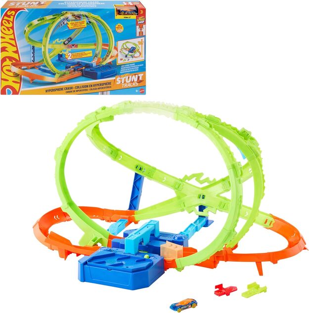 Mattel Hot Wheels Stunt-Tracks Hypersphere Crash