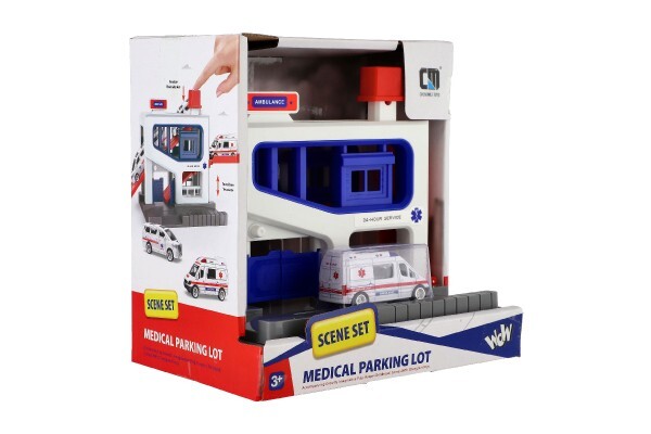 Parkgarage + Krankenwagen