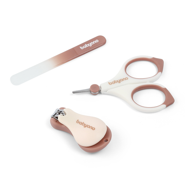 BABYONO Ensemble manucure pour enfants gris Beige