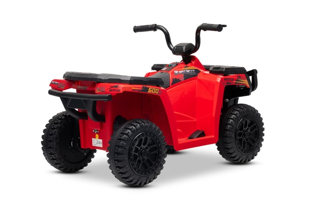 Licencovaná elektrická štvorkolka Arctic Cat 12V so zadným pohonom, červená, LED svetlá, L