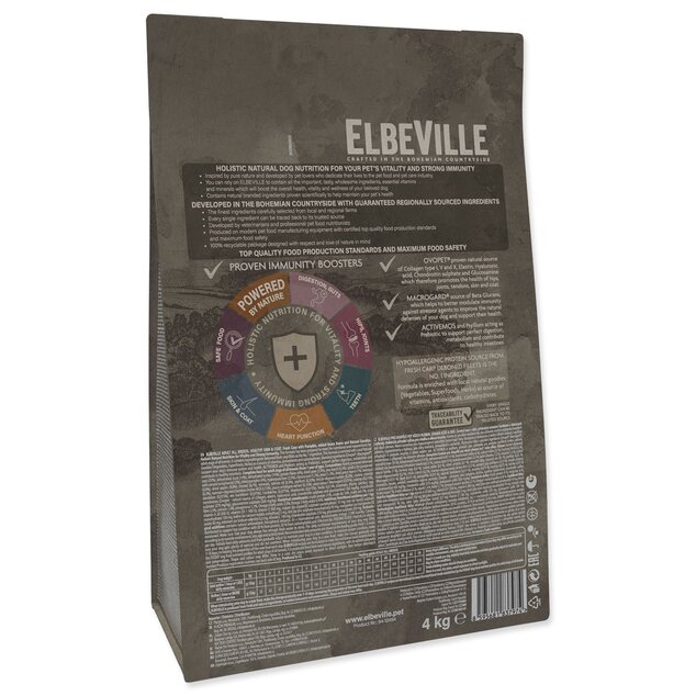Krmivo ELBEVILLE Adult All Breeds Healthy Skin and Coat Fresh Carp 4kg