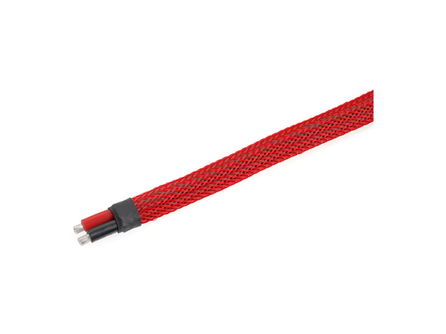 Ochranný káblový oplet 6mm červený (1m)