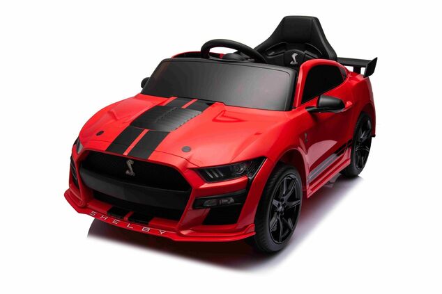 Elektrické autíčko Ford Shelby Mustang GT 500 Cobra, červené, 2,4 GHz diaľkové ovládanie