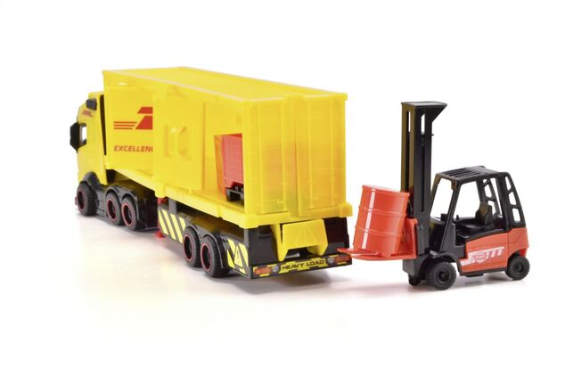 DHL Nákladné auto Volvo FH 16 s vysokozdvižným vozíkom 35 cm