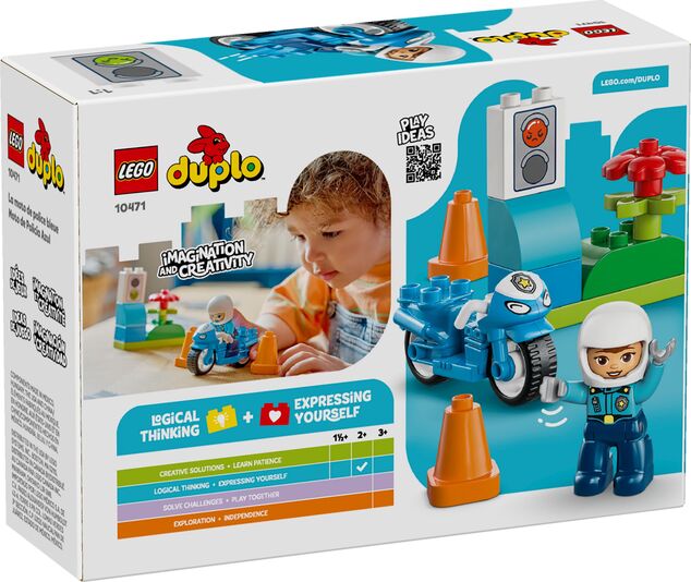 LEGO® DUPLO® 10471 Modrá policajná motorka