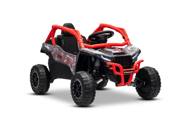 Elektrické autíčko Kawasaki TERYX KRX 1000 12V, červené, jednomiestne, odpružená zadná náp