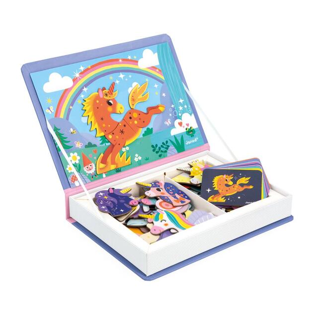 Janod Magnetibook Jednorožec Magnetická kniha pre deti