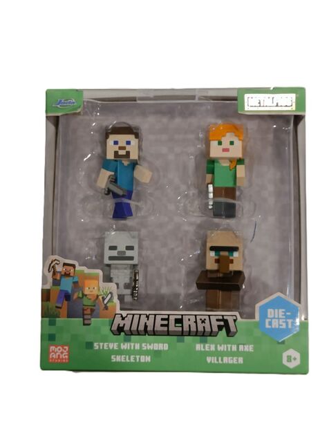 Minecraft Figúrky 2,5", sada 4 ks