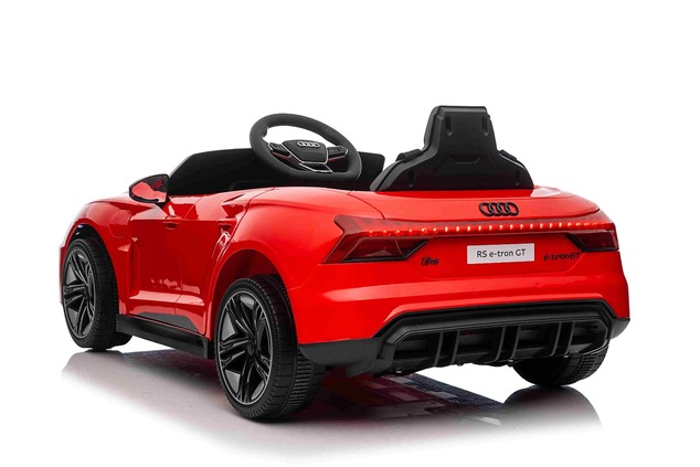 Elektrické autíčko Audi RS E-tron GT 12V, červené, široké jednomiestne sedadlo, 2,4 GHz di