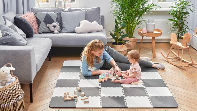 Podložka penová puzzle Luno 150x180 cm Black Kinderkraft 2020