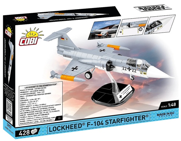 Cobi Armed Forces Lockheed F-104 Starfighter, 1:48, 420 k